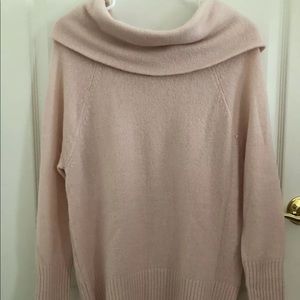 NEVER WORN: Light Pink Sweater with Cowl Neck